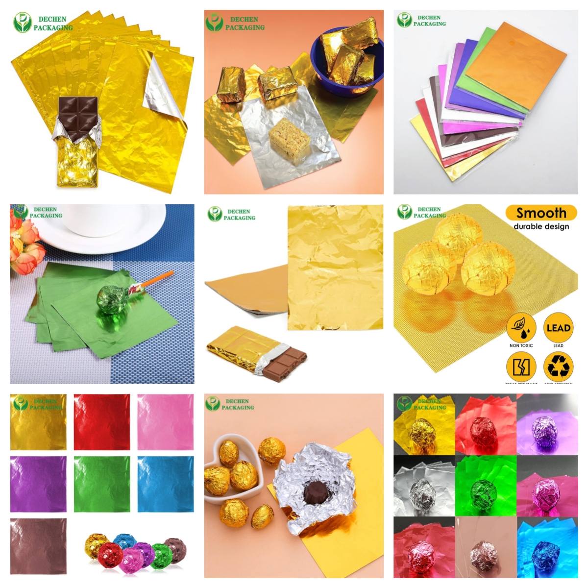 Paper Aluminum Foil For Egg Chocolate Wrapping